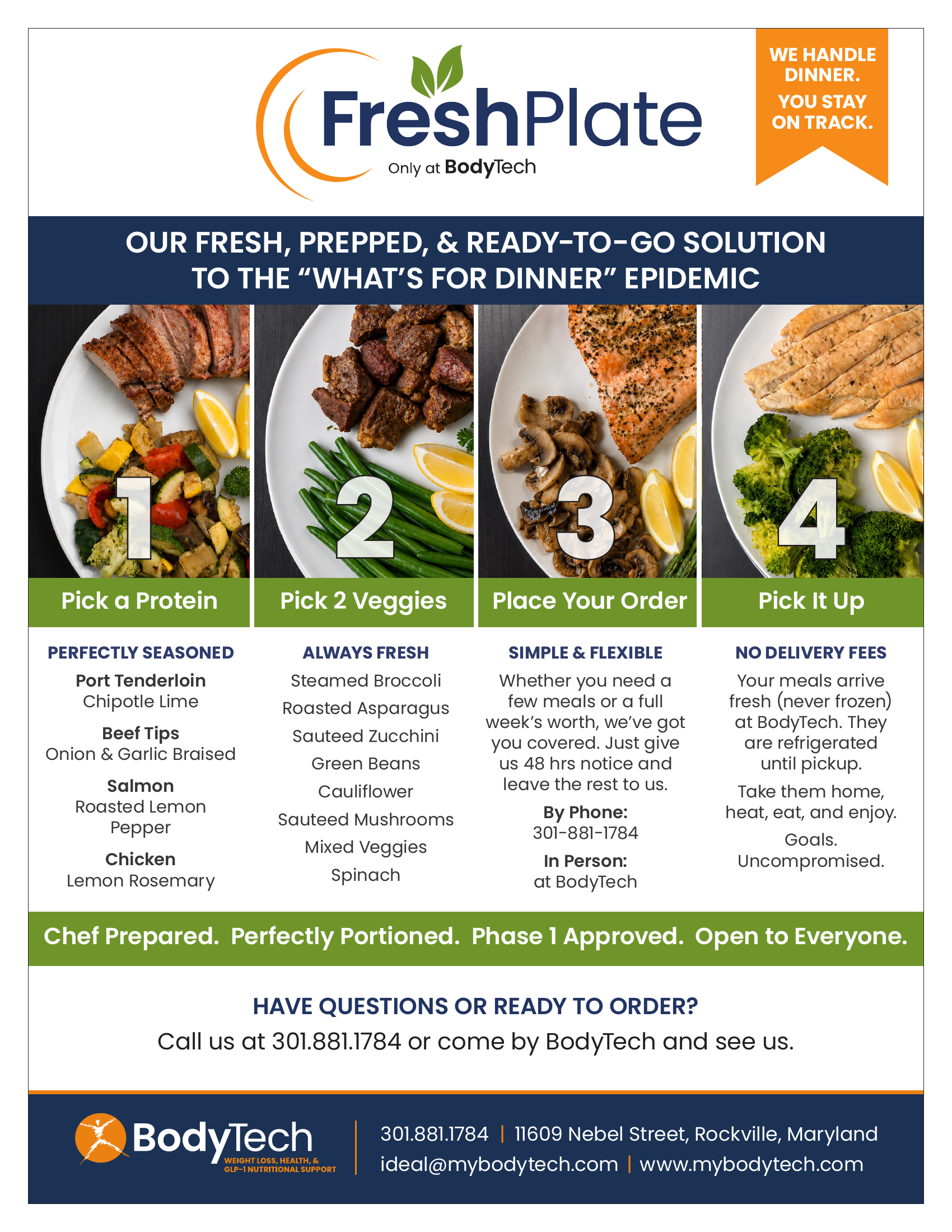FreshPlate Menu