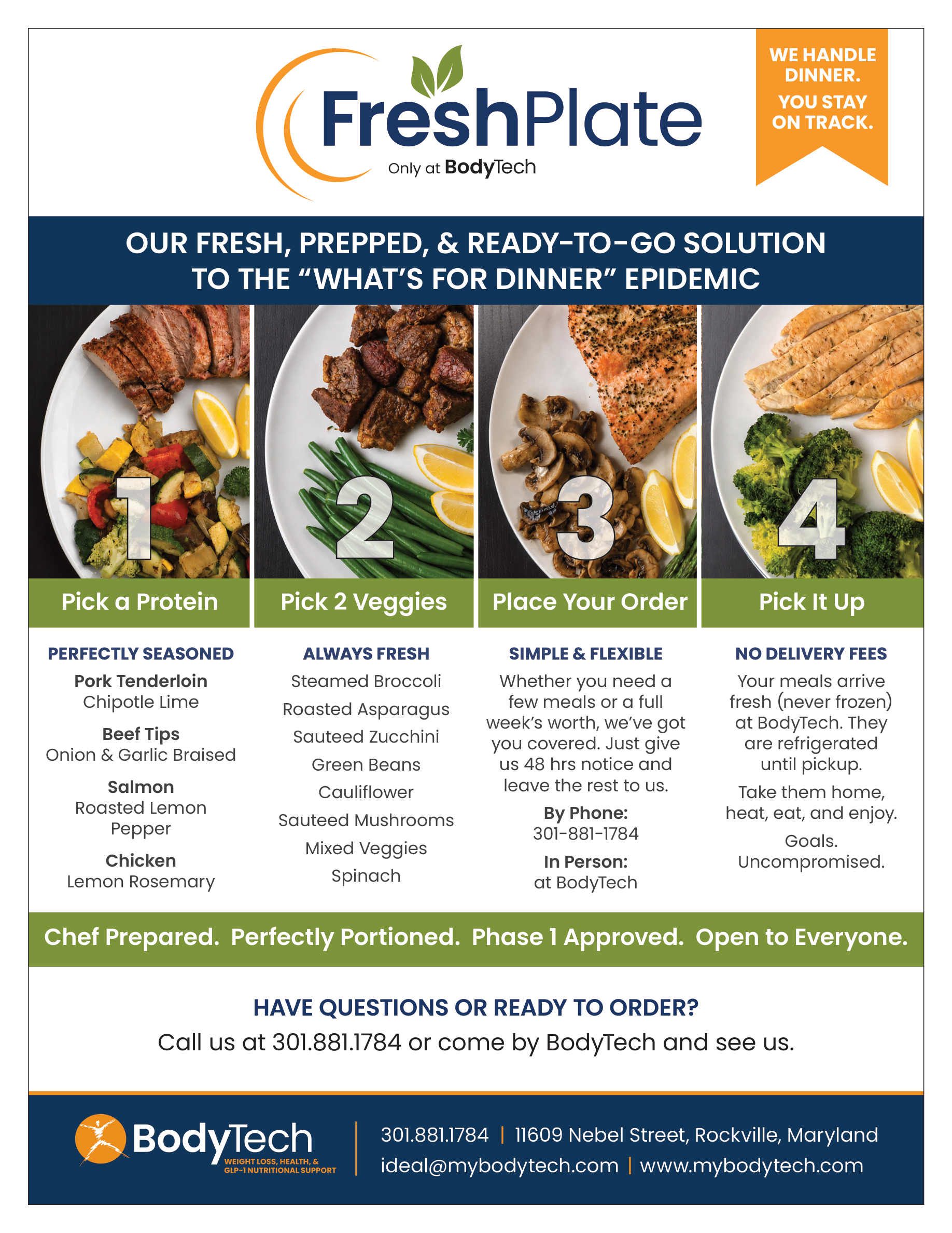 FreshPlate Menu